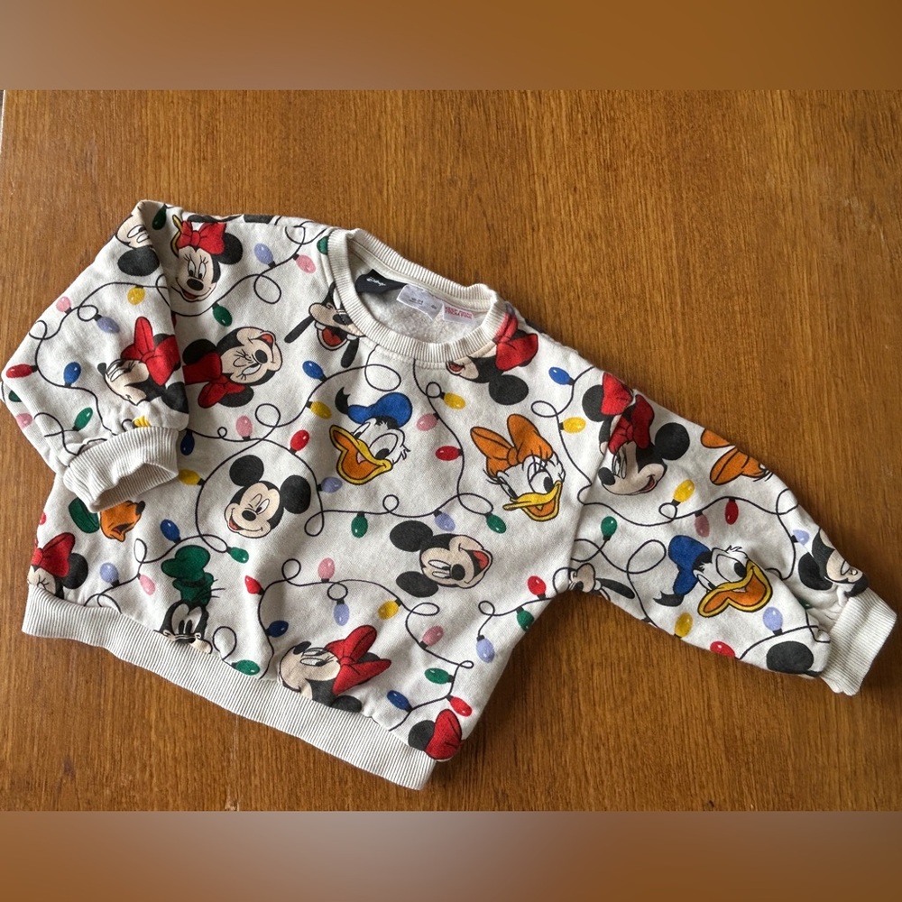Zara Disney Mickey and Friends Sweatshirt